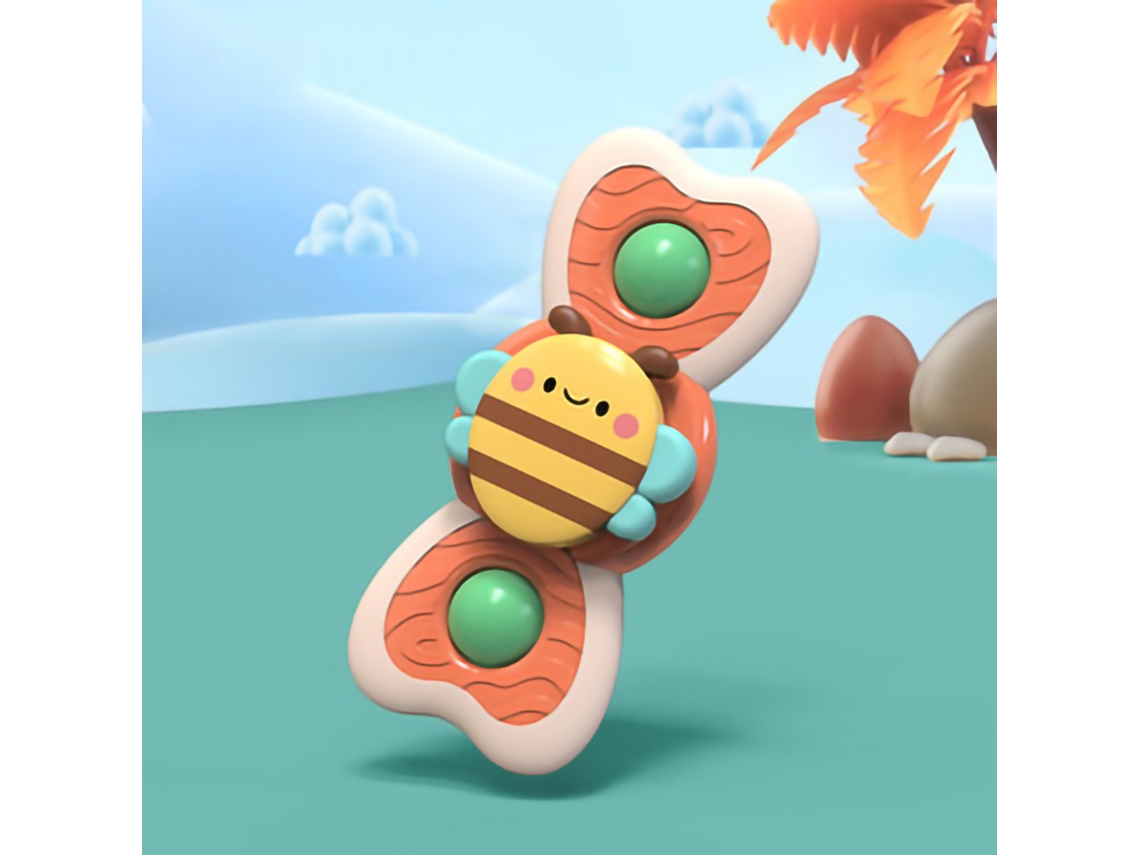 2026-juguete De Succión Para Bebé, Puzzle Cartoons Educativo, Juguete De Baño Con Succión Fuerte Para Bebés 2 Hojas Abeja