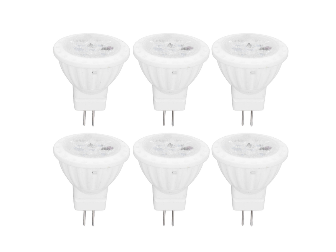 2026-bombillas Led Regulables Mr11 4w 360lm Con Base Cerámica Gu4 Para Pistas De Iluminación Paisajística 6pcs 110v