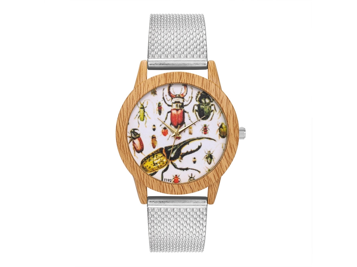 Reloj De Cuarzo Analógico Moderno Unisex De Moda Para Hombre Y Mujer (plata)