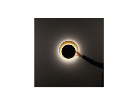 Lámpara de techo LED DRUM de metal dorado negro mate 33W PERENZ