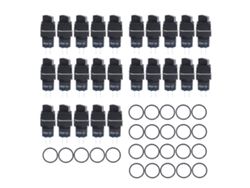 Kit De 25 Interruptores Rotativos Autoblocantes De 3 Posiciones Con Puntero De 16 Mm Para Equipos.
