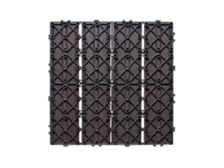 Piezas entrelazadas para terrazas SUCCEBUY, paquete de 10, 30 x 30 cm, madera plástica, impermeables