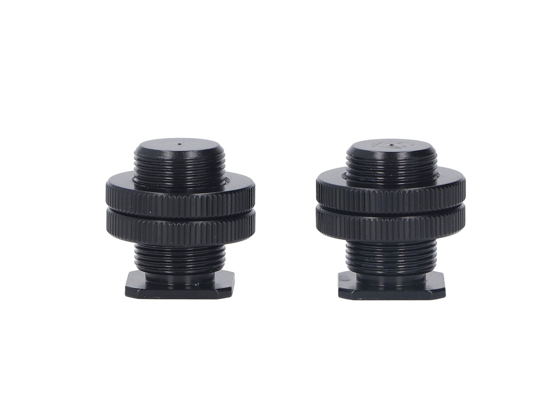 Adaptador de montaje para micrófono con rosca de 5/8 a 1/4, convertidor de zapata para trípode (paquete de 2)