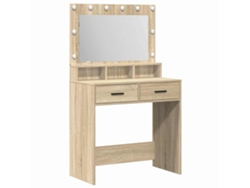 Mesa Tocador | Mesa De Vestidor Roble Sonoma 79 X 41 X 135 Cm Madera De Ingeniería