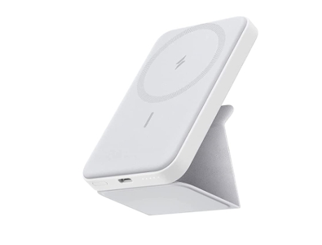 estación de carga de escritorio magnética del cargador portátil inalámbrico magnético plegable 5000mah, blanco CHRONUS