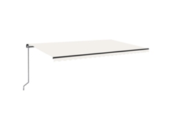 Maison Exclusive - Toldo Retráctil Manual Color Crema 500x300 Cm