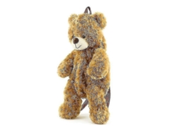 Mochila De Mujer Nueva, Bolso Informal De Peluche Con Diseño De Osito De Peluche De Dibujos Animados B2305, Material De Poliéster De Moda.