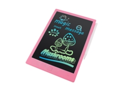 Tableta de escritura LCD Pantalla monocromática de 10 pulgadas con lápiz óptico Dibujo Escritura Tomar notas Dejar mensajes para niños pequeños Niños Niñas y adultos Blanco rosa