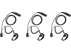 Auriculares Con Micrófono Ptt 3x En Forma De G Sepura Stp8000 Para Walkie-talkie/ham