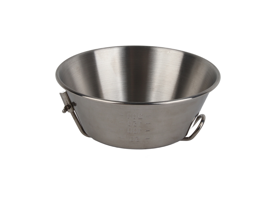Recipiente Plegable De Acero Inoxidable Para Camping, 300 Ml, Portátil Y Multiusos Para Picnics Y Barbacoas.
