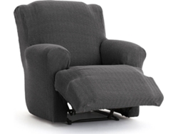Funda de Sillón Relax XL EYSA Premium Jaz Tejido Multielástico (110 x 80 x 120 cm - Poliéster y Algodón - Gris Oscuro)