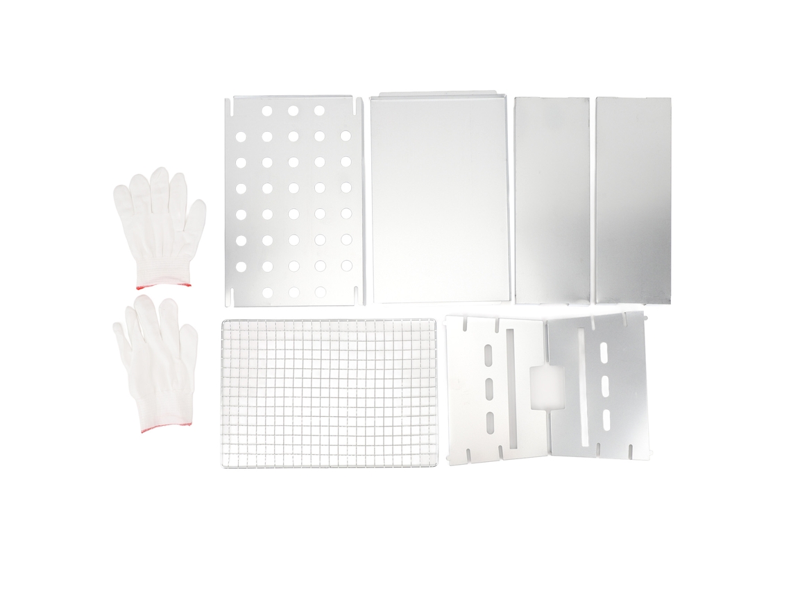 Estufa Portátil De Carbón Para Barbacoa Con Convección Y Ventilación, De Metal, Para Uso En Camping Y En El Hogar.