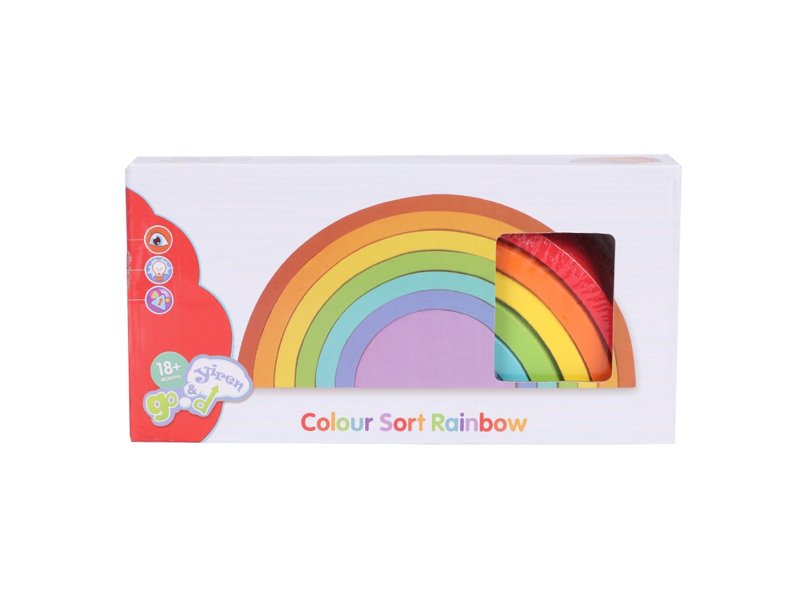 Ats-conjunto De Rompecabezas De Madera Para Bebés Bloques Coloridos Juguete Educatsivo De Construcción Rb40