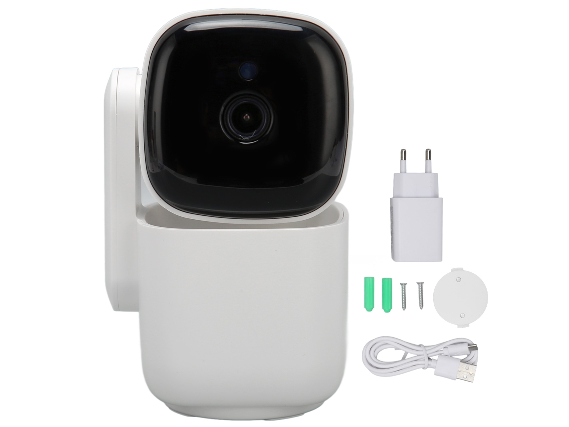 Cámara De Seguridad Wifi 1080p Visión Nocturna Seguimiento Automático Audio Bidireccional 2.4ghz/5ghz Enchufe Eu