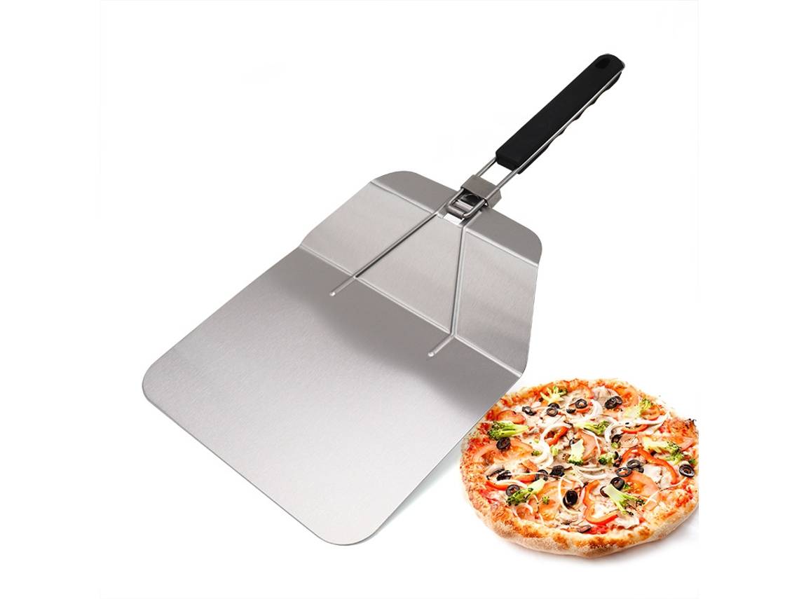 Herramienta para transferir pizzas EOOCOO, acero inoxidable, fácil de usar.