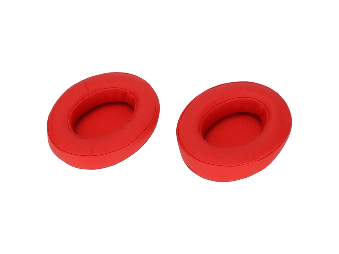 Almohadillas Para Auriculares Brainwavz Hm5, Acolchado Suave Con Aislamiento De Ruido, Repuesto En Piel Proteínica Roja.