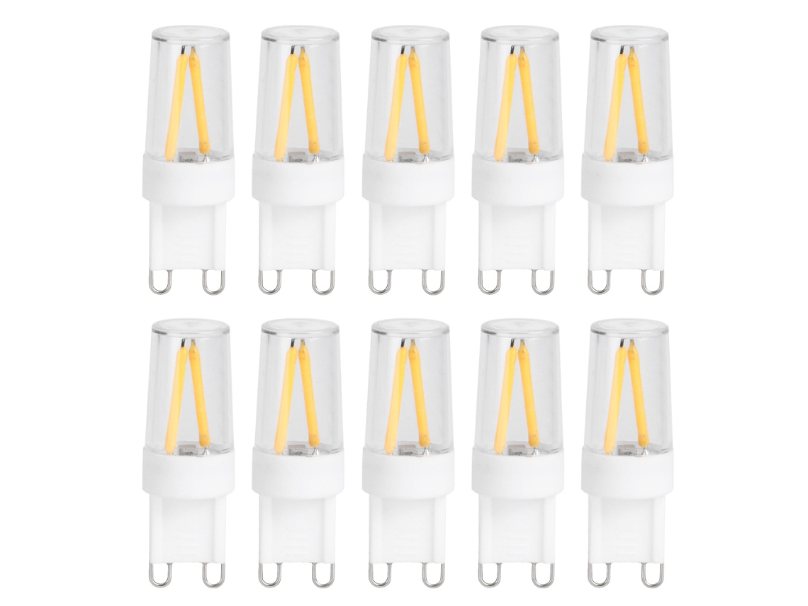 2026-10 Piezas Bombilla Led Bipin G9 1.5w Ac230v Pc Para Hogar Coches Gabinetes Paisajismo