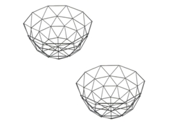 Rebe-cesta De Frutas De Hierro Multifuncional Metal Fruit L Con Diseño Geométrico Para Almacenar Frutas Verduras Y Decoración De Cocina