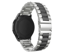 Correa Acero para Amazfit GTR 4 Cinzento y Negro