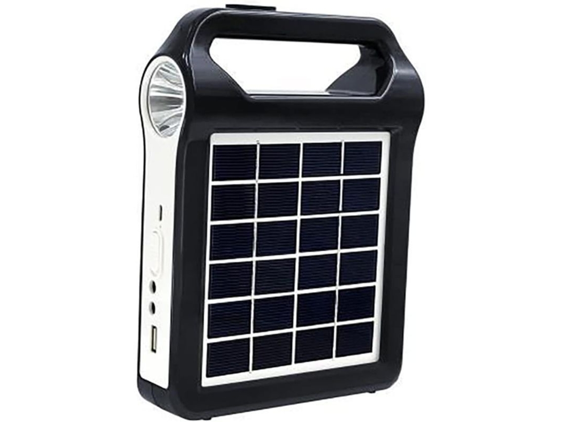 Generador Solar Portátil Recargable Con Linterna Para Camping Y Emergencias Suministro De Energía
