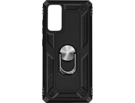 Carcasa y Soporte Samsung Galaxy S20 FE Avizar Anti-choque Función de soporte de Anillo de Metal Negro