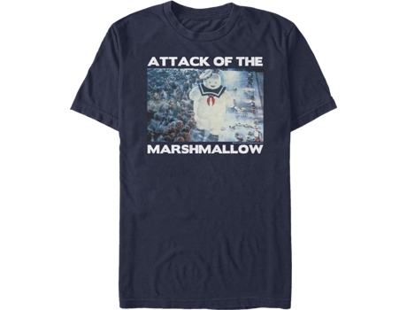 Camiseta Unisexo DEEPSTONE Attack Of The Marshmallow Ghostbusters Armada (XXXL)