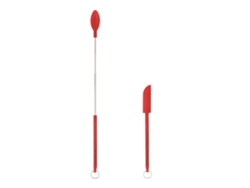 Juego De 2 Espátulas Pequeñas Retráctiles De Silicona Para Cocina Y Maquillaje.