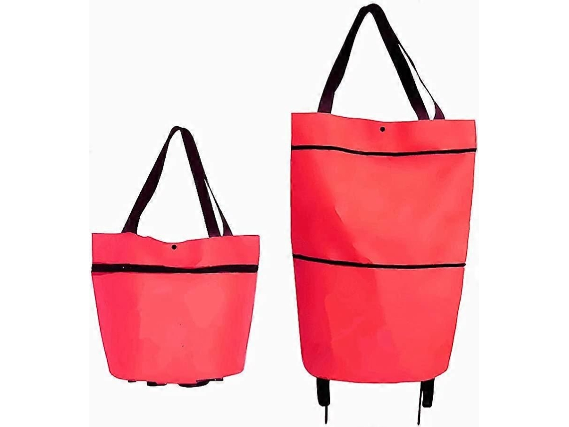 1 unidad de bolsa de compras plegable con ruedas, duradera, reutilizable e impermeable, ideal para comprar frutas y verduras. GOKOCO