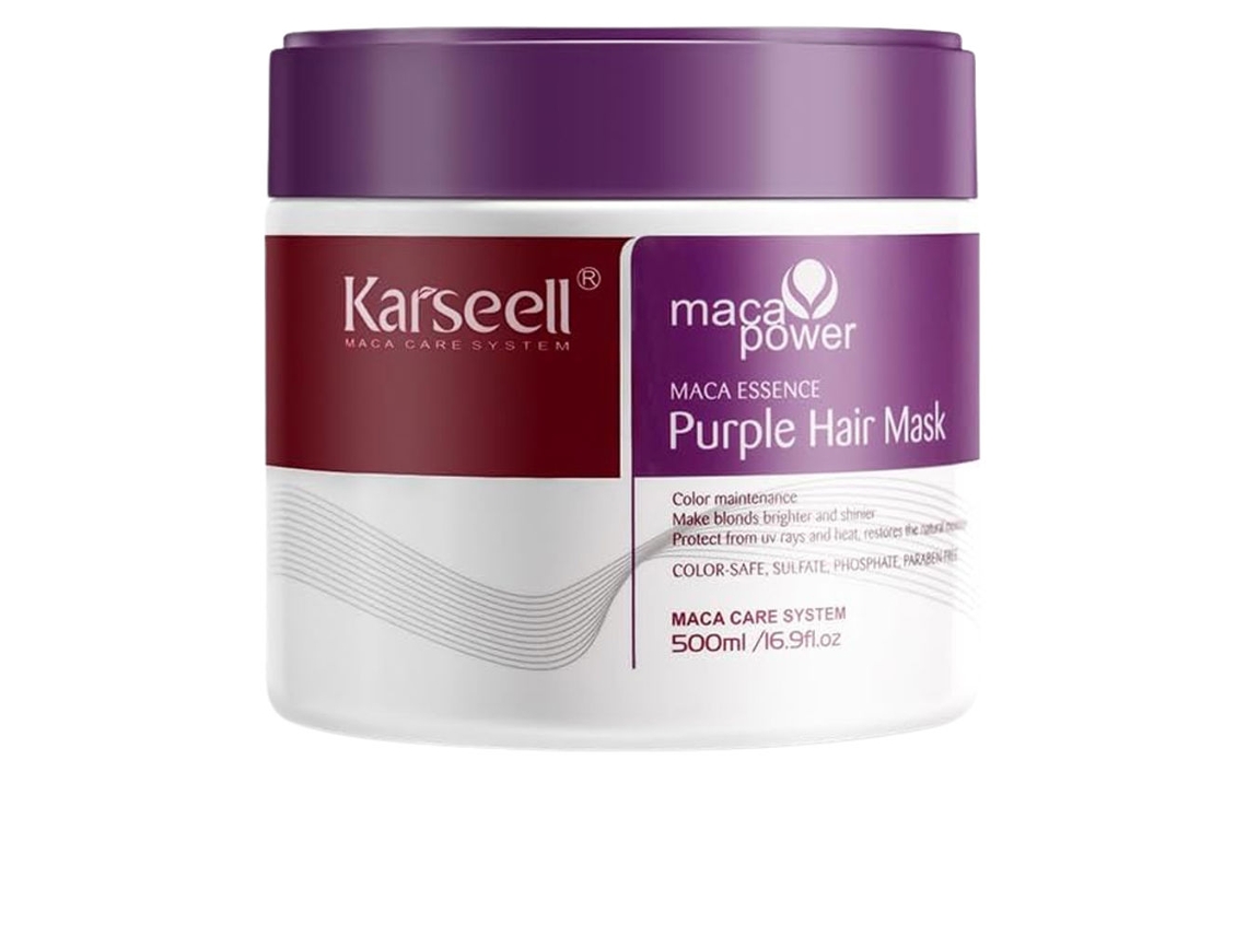 Mascarilla capilar morada Karseell 500 ml
