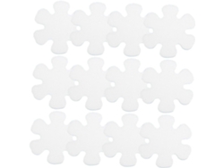 Juego de 12 pegatinas antideslizantes con forma de flor para baño y otras superficies. Impermeables.