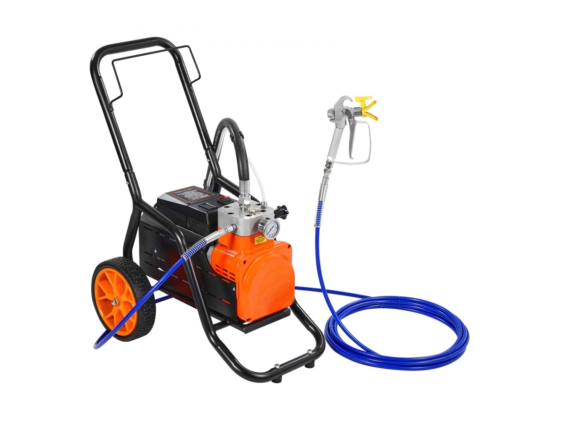 Pulverizador Airless de 1700 W con carro, extensión y alta presión Tekmaquinas