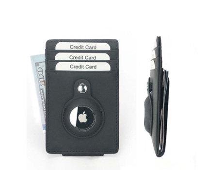 Cartera Airtag, Fólio, Porta-Cartões INF Porta Rfid Com Cartón Negro