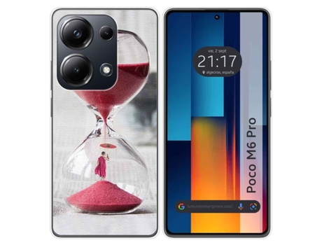 Funda Silicona para Xiaomi Poco M6 Pro 4G diseño Reloj Dibujos TUMUNDOSMARTPHONE