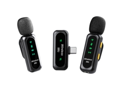 Micrófonos De Solapa Inalámbricos Chrui Micrófono Dual K7 (tipo C)