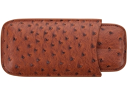 Estuche Para Puros De Diseño Práctico Con Función De Conservación De La Frescura En Cuero Marrón Para
