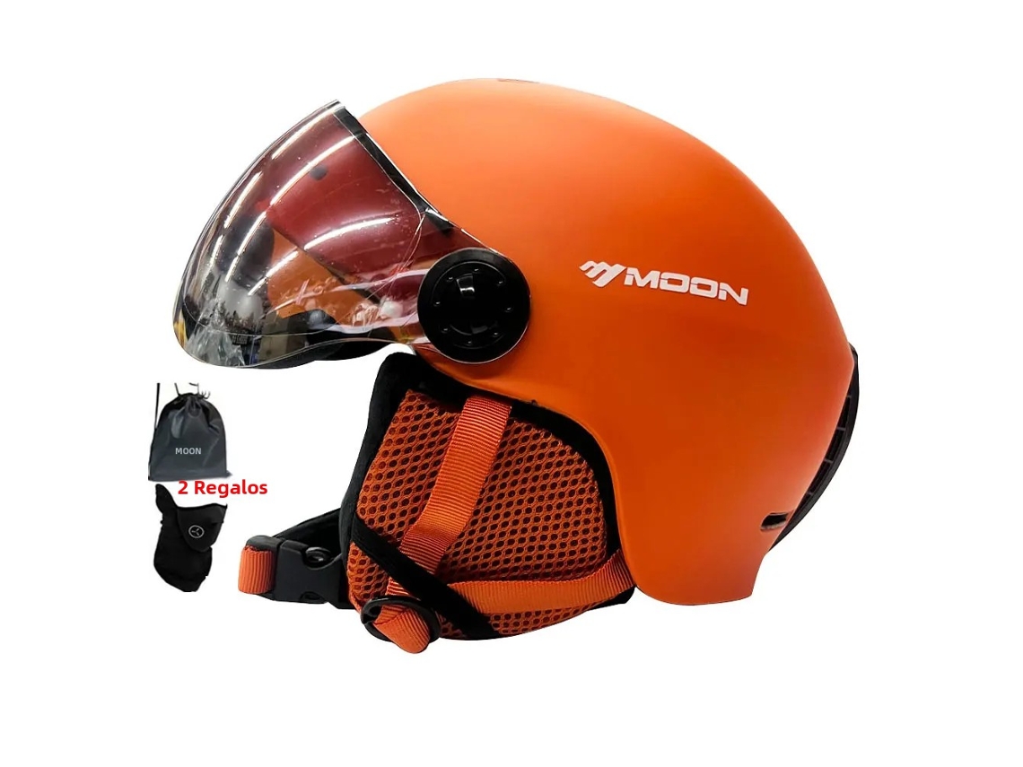 (naranja Xl) Casco De Esquí, Gafas Protectoras, Deportes Al Aire Libre: Esquí, Snowboard