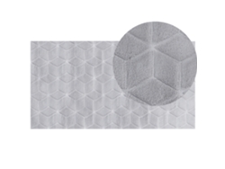 Alfombra BELIANI Thatta de Poliéster Gris 80x150