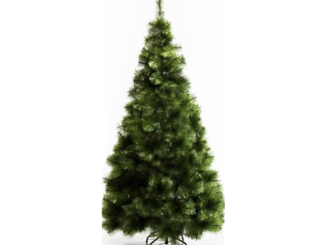 Homcom 210cm Artificial pino decoración navideña con soporte 505 ramas verde pet 830137 90x210cm
