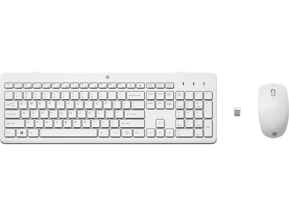 HP 230 Wireless Mouse And Keyboard Combo Teclado Ratón Incluido Rf Inalámbrico Blanco
