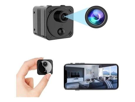 Mini Cámara espía WiFi oculta 4K Inalámbrica Interior Pequeña niñera Câmara GELLDG