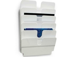 Expositor DURABLE FLEXIPLUS Mural Plástico 75x34x10 cm Blanco