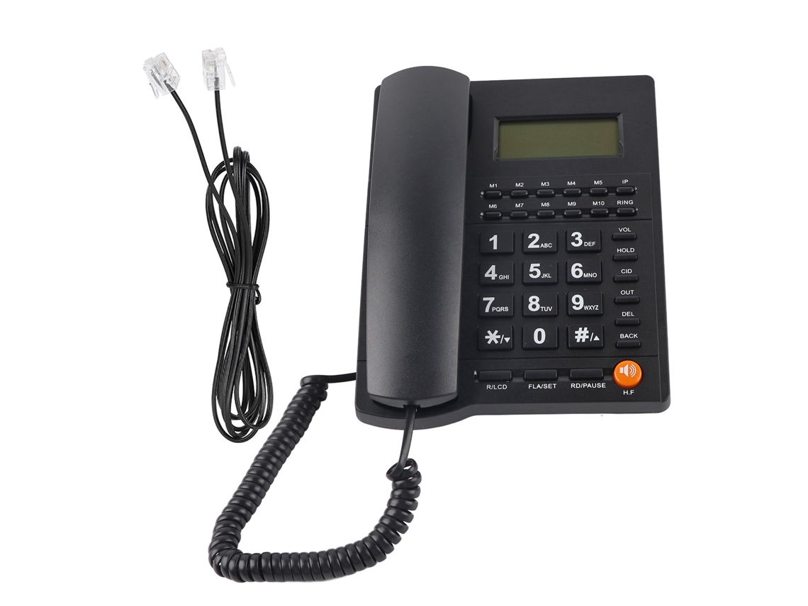 Telefone De Mesa Com Identificação De Chamada Para Lar Hotel Restaurante Preto L019