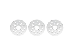 2026velora-3 Peças Engrenagem Reta Dentes 0.8 Módulo 4mm Espessura 14mm Buraco Central 4312-0414-0060