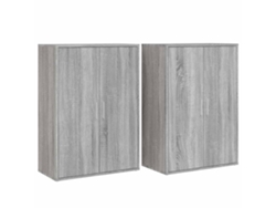 Aparador Conjunto de 2 Piezas Derivados Madera Gris Sonoma MAISON EXCLUSIVE (60x31x84 cm)
