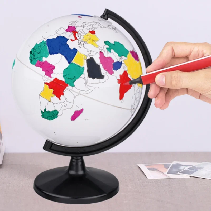 Mini Globo Diy: Bola Portátil Para Pintar