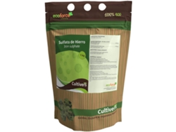 CULTIVERS Sulfato de Hierro Heptahidratado 1 kg múltiples uso Hogar y Jardín. Abono Natural para Plantas aporte de Hierro y Reduce de ph del suelo