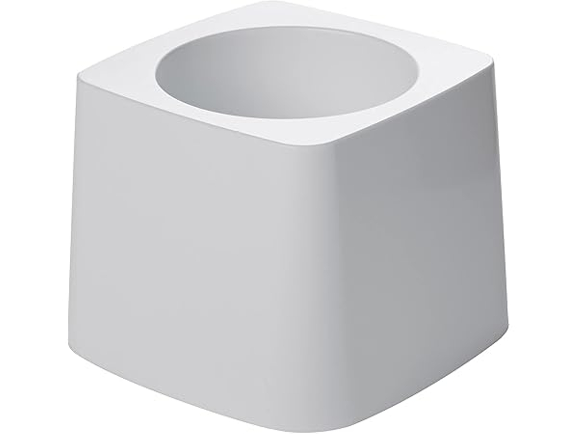 Soporte de plástico blanco para escobilla de baño, limpieza profunda, uso doméstico STELASPLEN