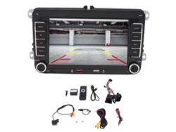Radio estéreo para coche, reproductor MP5, pantalla táctil de 7 pulgadas, manos libres, control del volante, imagen inversa, reproductor multimedia