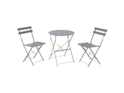 Set 3 Mesa Metal Verde 60x60x71cm
