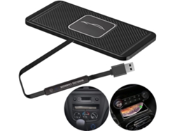 Cargador Carro Sem Almofada Carregamento Antiderrapante Qi YIZHOOD Negro